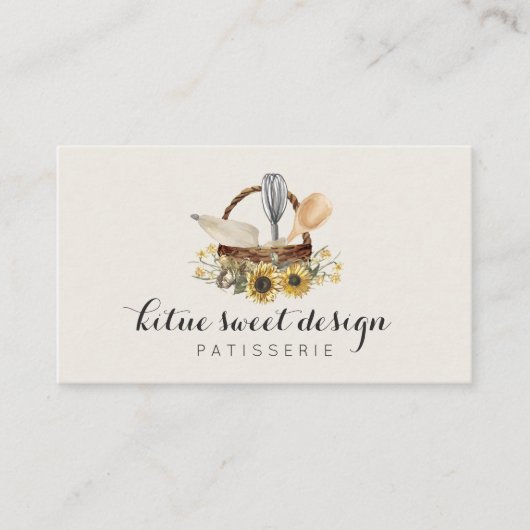 Bakkerij Pastry Cake Decoration Artist Visitekaartje (Voorkant)
