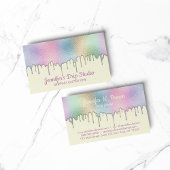 Bakkerij Pastry Chef Abstract regenboogverf beige Visitekaartje