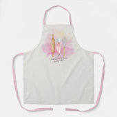 Bakkerij Pastry Chef Baker Pink Schort (Voorkant)