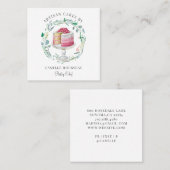 Bakkerij Pastry Chef Baker Square Visitekaartje (Voorkant / Achterkant)