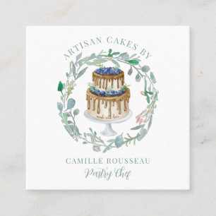 Bakkerij Pastry Chef Baker Square Visitekaartje