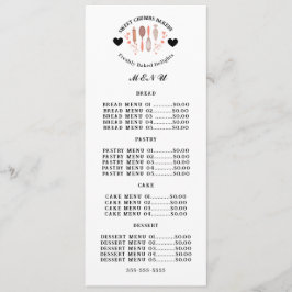 Bakkerij Pastry Chef Baking Utensils bedrijf Menu