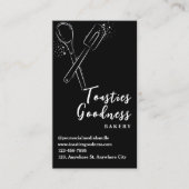 Bakkerij Pastry Chef Baking Utiers Black Klantenkaartje (Voorkant)
