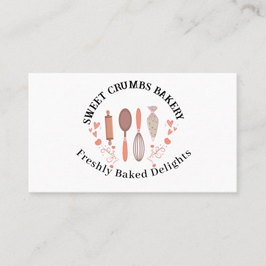 Bakkerij Pastry Chef Baking Utiers Visitekaartje (Voorkant)