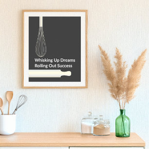 Bakkerij Pastry Chef Bakken Inspirerend Poster