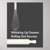 Bakkerij Pastry Chef Bakken Inspirerend Poster (Voorkant)