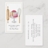 Bakkerij Pastry Chef Cake Baking Utiers Visitekaartje (Voorkant / Achterkant)