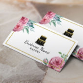 Bakkerij Pastry Chef Cake Elegant Waterverf Floral Visitekaartje