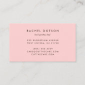 Bakkerij Pastry Chef Cake Logo Visitekaartje (Achterkant)