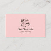 Bakkerij Pastry Chef Cake Logo Visitekaartje (Voorkant)
