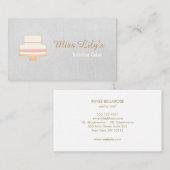 Bakkerij Pastry Chef Cake Logo Visitekaartje (Voorkant / Achterkant)