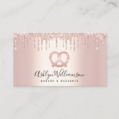 Bakkerij Pastry Chef Catering Roos Gold Glitter Dr Visitekaartje (Voorkant)