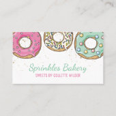 Bakkerij Pastry Chef Catering Sprinkle Donuts Visitekaartje (Voorkant)