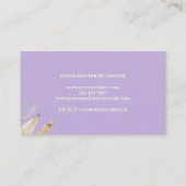 Bakkerij Pastry Chef Creative Cake paars Visitekaartje (Achterkant)