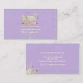 Bakkerij Pastry Chef Creative Cake paars Visitekaartje (Voorkant / Achterkant)