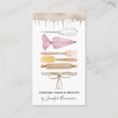 Bakkerij Pastry Chef Creative Waterverf Cake Drip Visitekaartje (Voorkant)