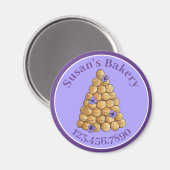 Bakkerij Pastry Chef Croquembouche Weddenschap Cak Magneet (Voorkant / Achterkant)