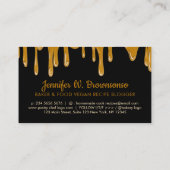 Bakkerij Pastry Chef Drip Caramel Cream Visitekaartje (Achterkant)