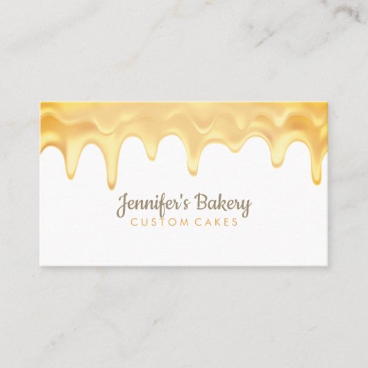 Bakkerij Pastry Chef Driving Honey Visitekaartje (Voorkant)