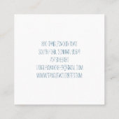 Bakkerij Pastry Chef Elegant Cupcake Baker Green Vierkante Visitekaartje (Achterkant)