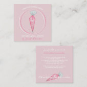 Bakkerij Pastry Chef elegant logo Vierkante Visitekaartje (Voorkant / Achterkant)