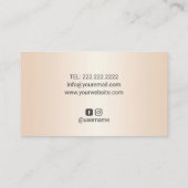 Bakkerij Pastry Chef Gold Driving Cake Ivory Visitekaartje (Achterkant)