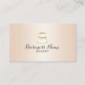 Bakkerij Pastry Chef Gold Driving Cake Ivory Visitekaartje (Voorkant)