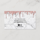 Bakkerij Pastry Chef Modern Roos Gold Drivers marm Visitekaartje (Achterkant)