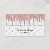 Bakkerij Pastry Chef Modern Roos Gold Drivers marm Visitekaartje (Voorkant)