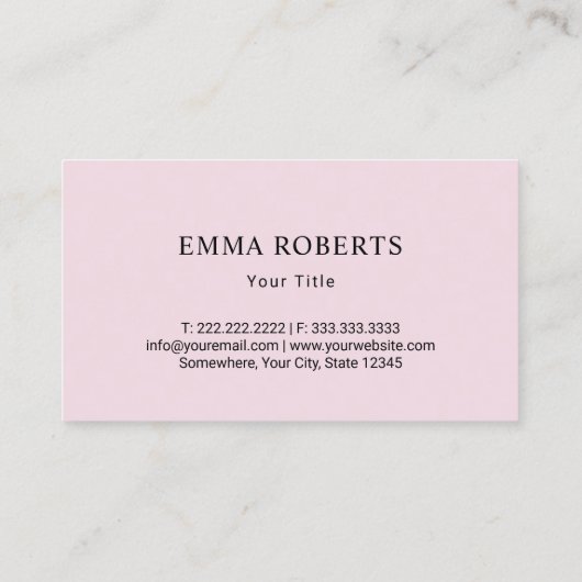 Bakkerij Pastry Chef Piping Bag & Heart Pink Flora Visitekaartje (Achterkant)