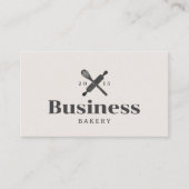 Bakkerij Pastry Chef Plain Visitekaartje (Voorkant)