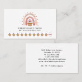 Bakkerij Pastry Chef Rainbow Cupcake Loyalty-Kaart Klantenkaartje (Voorkant / Achterkant)