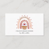 Bakkerij Pastry Chef Rainbow Cupcake Visitekaartje (Voorkant)