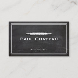 Bakkerij Pastry Chef Rolling Pin Baker Logo Visitekaartje