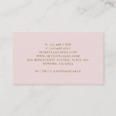 Bakkerij Pastry Chef Roos Gold Glitter Drivers Visitekaartje (Achterkant)