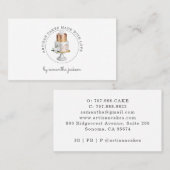 Bakkerij Pastry Chef Roos Gold White Cake Visitekaartje (Voorkant / Achterkant)