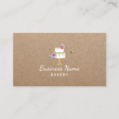 Bakkerij Pastry Chef Rustic Flower & Bees Cake Kra Visitekaartje (Voorkant)