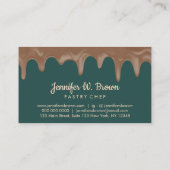 Bakkerij Pastry Chef Sage Cake Cream Driving Visitekaartje (Achterkant)