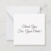 Bakkerij Pastry Chef Utensils Waterverf Dank u wel Notitiekaartje (Achterkant)