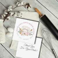 Bakkerij Pastry Chef Utensils Waterverf Dank u wel