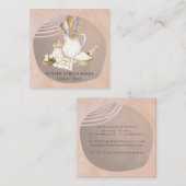 Bakkerij Pastry Chef Utils Ingredients Square Bu Vierkante Visitekaartje (Voorkant / Achterkant)