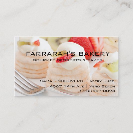 Bakkerij Pastry Chef Visitekaartje (Voorkant)