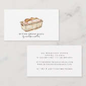 Bakkerij Pastry Chef Waterverf Baker Visitekaartje (Voorkant / Achterkant)