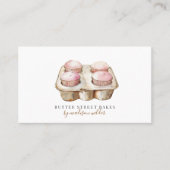 Bakkerij Pastry Chef Waterverf Baker Visitekaartje (Voorkant)