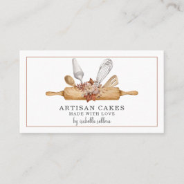 Bakkerij Pastry Chef Waterverf Baking Utiers Visitekaartje