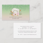 Bakkerij Pastry Chef Waterverf Chef Pet Glitter Bu Visitekaartje (Voorkant / Achterkant)