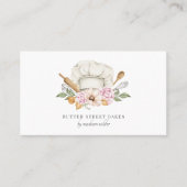 Bakkerij Pastry Chef Waterverf Chef Pet Visitekaartje (Voorkant)