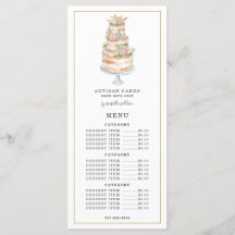 Bakkerij Pastry Chef Waterverf Roze Floral Cake