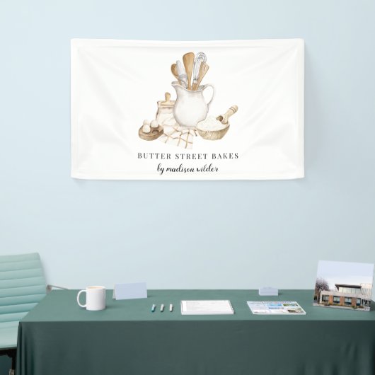 Bakkerij Pastry Chef-Waterverf Spandoek (Beurs)