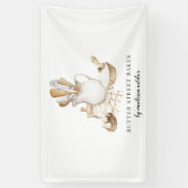 Bakkerij Pastry Chef-Waterverf Spandoek (Verticaal)